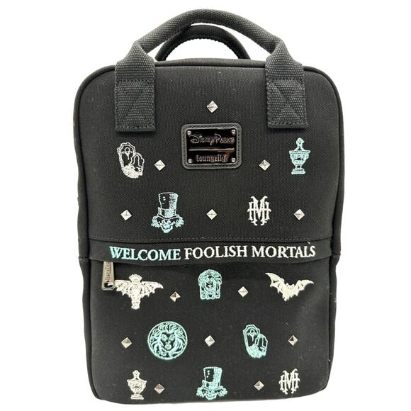 Disney X Loungefly Handbags - 2024 Disney Parks Loungefly Haunted Mansion Canvas Backpack Leota Hatbox Ghost